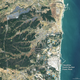 A satellite view from March 31, 2021, show solar panel newly installed across the landscape.